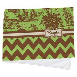 Green & Brown Toile & Chevron Cooling Towel (Personalized)
