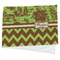 Green & Brown Toile & Chevron Cooling Towel (Personalized)