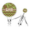 Green & Brown Toile & Chevron Corkscrew (Personalized)