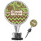 Green & Brown Toile & Chevron Wine Bottle Stopper (Personalized)