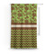 Green & Brown Toile & Chevron Custom Curtain With Window and Rod