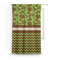 Green & Brown Toile & Chevron Curtain Panel - Custom Size
