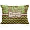Green & Brown Toile & Chevron Decorative Baby Pillowcase - 16"x12" (Personalized)
