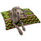 Green & Brown Toile & Chevron Dog Bed - Large LIFESTYLE