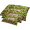 Green & Brown Toile & Chevron Dog Beds - MAIN (sm, med, lrg)