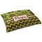 Green & Brown Toile & Chevron Dog Beds - SMALL