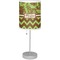 Green & Brown Toile & Chevron Lamp with Drum Shade (Personalized)