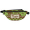 Green & Brown Toile & Chevron Fanny Pack - Front