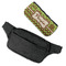 Green & Brown Toile & Chevron Fanny Packs - FLAT (flap off)