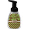 Green & Brown Toile & Chevron Foam Soap Bottle - Black (Personalized)