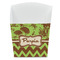 Green & Brown Toile & Chevron French Fry Favor Boxes (Personalized)