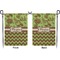 Green & Brown Toile & Chevron Garden Flag - Double Sided Front and Back