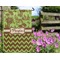 Green & Brown Toile & Chevron Garden Flag - Outside In Flowers