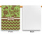 Green & Brown Toile & Chevron Garden Flags - Large - Single Sided - APPROVAL