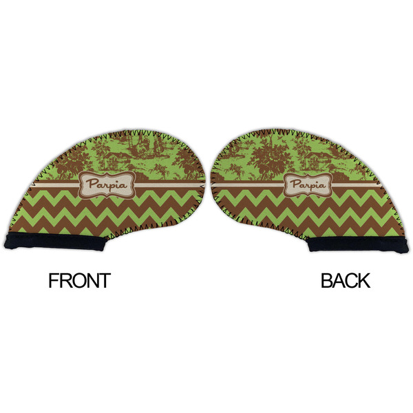 Green & Brown Toile & Chevron Golf Club Covers - APPROVAL
