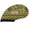 Green & Brown Toile & Chevron Golf Club Covers - FRONT