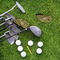 Green & Brown Toile & Chevron Golf Club Covers - LIFESTYLE
