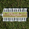 Green & Brown Toile & Chevron Golf Tees & Ball Markers Set - Front