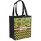 Green & Brown Toile & Chevron Grocery Bag (Personalized)