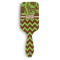 Green & Brown Toile & Chevron Hair Brushes (Personalized)