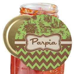 Green & Brown Toile & Chevron Jar Opener (Personalized)