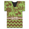 Green & Brown Toile & Chevron Jersey Bottle Cooler (Personalized)