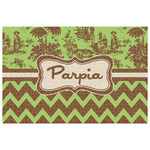 Green & Brown Toile & Chevron 1014 pc Jigsaw Puzzle (Personalized)