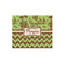 Green & Brown Toile & Chevron Jigsaw Puzzle 110 Piece - Front