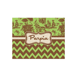 Green & Brown Toile & Chevron 252 pc Jigsaw Puzzle (Personalized)