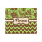 Green & Brown Toile & Chevron Jigsaw Puzzle 500 Piece - Front