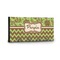 Green & Brown Toile & Chevron Key Hanger - Front View with Hooks