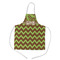 Green & Brown Toile & Chevron Kid's Aprons - Medium Approval