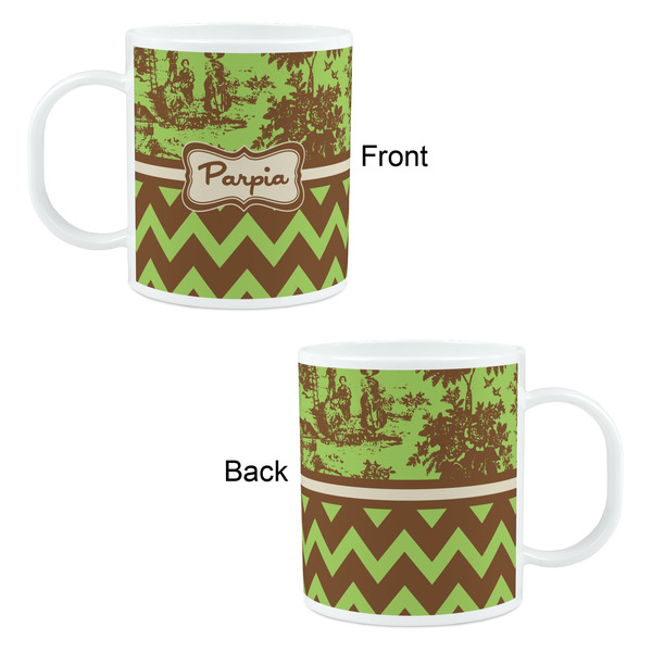 Green & Brown Toile & Chevron Kid's Mug - Apvl