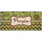 Green & Brown Toile & Chevron Large Gaming Mats - FRONT
