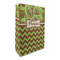 Green & Brown Toile & Chevron Large Gift Bag - Front/Main