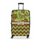 Green & Brown Toile & Chevron Large Travel Bag - With Handle