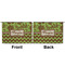 Green & Brown Toile & Chevron Large Zipper Pouch Approval (Front and Back)