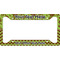 Green & Brown Toile & Chevron License Plate Frame - Style A