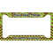 Green & Brown Toile & Chevron License Plate Frame (Personalized)