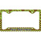 Green & Brown Toile & Chevron License Plate Frame - Style C