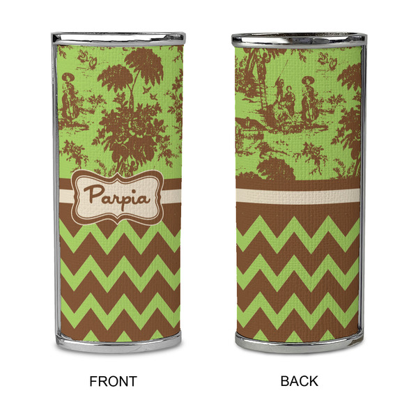 Green & Brown Toile & Chevron Lighter Case - APPROVAL