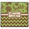 Green & Brown Toile & Chevron XL Gaming Mouse Pad - 18" x 16" (Personalized)