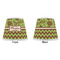Green & Brown Toile & Chevron Poly Film Empire Lampshade - Approval