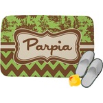 Green & Brown Toile & Chevron Memory Foam Bath Mat - 34"x21" (Personalized)