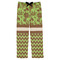Green & Brown Toile & Chevron Mens Pajama Pants - 2XL