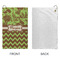 Green & Brown Toile & Chevron Microfiber Golf Towels - Small - APPROVAL