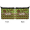 Green & Brown Toile & Chevron Neoprene Coin Purse - Front & Back (APPROVAL)