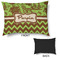 Green & Brown Toile & Chevron Outdoor Dog Beds - Large - APPROVAL
