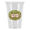 Green & Brown Toile & Chevron Party Cups - 16oz (Personalized)