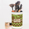Green & Brown Toile & Chevron Pencil Holder - LIFESTYLE makeup